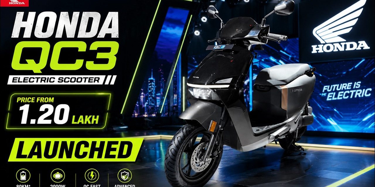 Honda QC3 Meluncur, Skutik Listrik Jarak Tempuh Hingga 145 Km